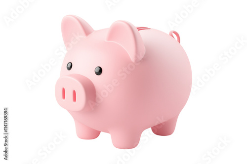 piggy bank isolated on white