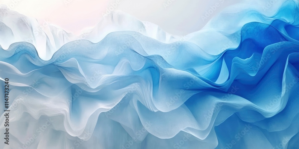 Fototapeta premium abstract gradient blue and white background gradient, 4k desktop background