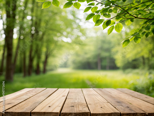 table. wood, table, wooden, nature, spring, summer, grass, tree, floor, empty, sky, bokeh, sun, park, forest, garden, picnic, autumn, field, foliage, farm, plank, natural, frame, sunny