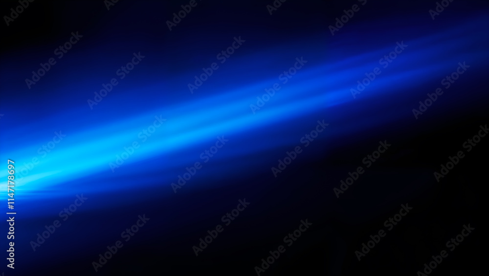A glowing blue light beam on a dark background, radiating energy and sleek design. Perfect for technology and futuristic visuals. Generative AI A glowing blue light beam on a dark background, radiating energy and sleek design. Perfect for technology and futuristic visuals. Generative AI