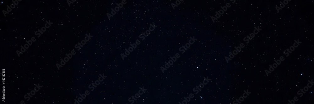 Fototapeta premium Vibrant night sky filled with sparkling stars on a deep black background, sky, night-time, serene
