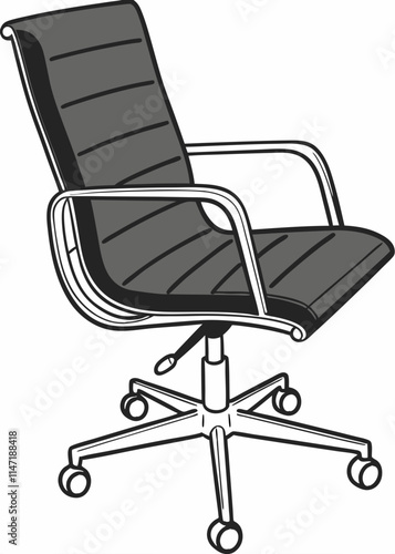 office chair isolated on white
