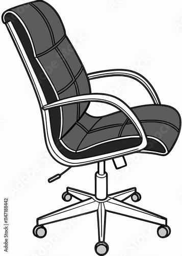 office chair isolated on white
