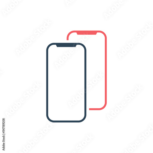 Smartphone icon vector illustration template.