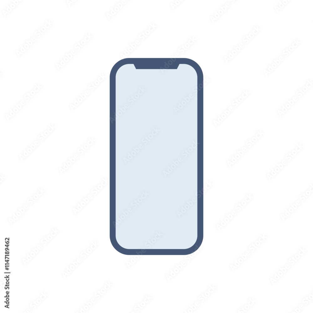 Smartphone icon vector illustration template. Smartphone icon vector illustration template.