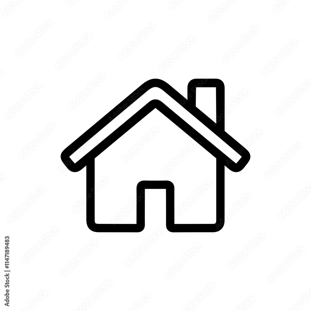 Home icon. Minimal home icon - web homepage symbol - vector website sign. Home icon. Minimal home icon - web homepage symbol - vector website sign.