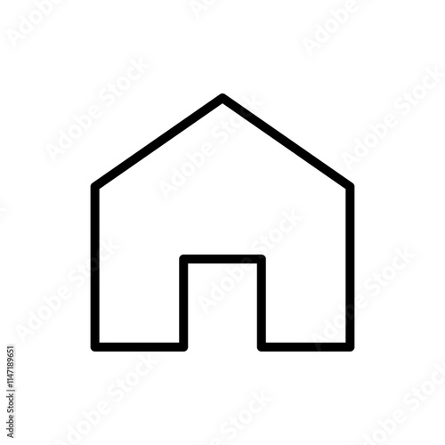 Home icon. Minimal home icon - web homepage symbol - vector website sign.