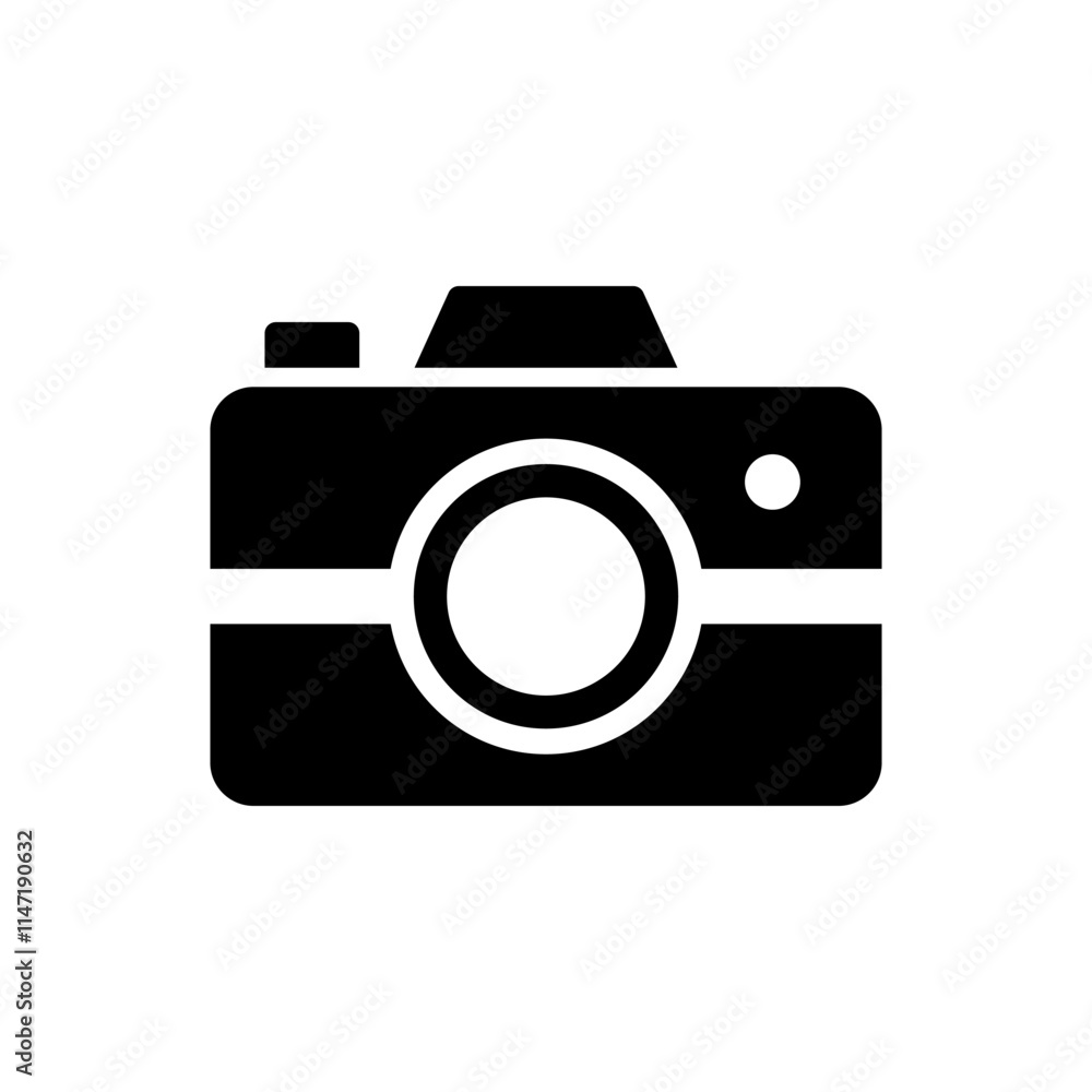 Photo camera vector icon trendy design template illustration. Photo camera vector icon trendy design template illustration.