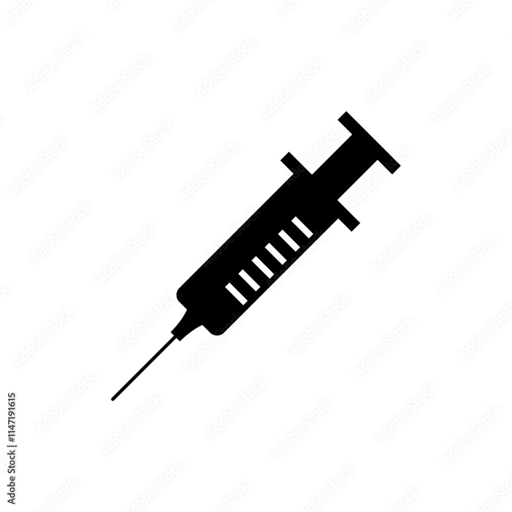 Syringe icon vector design template. Syringe icon vector design template.