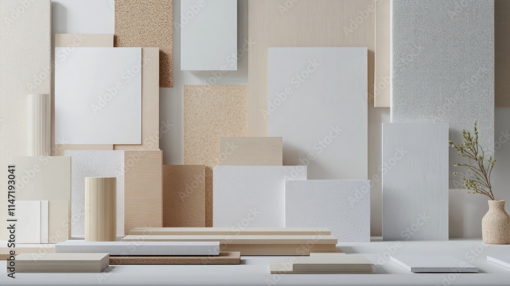 Minimalist product display with white and wood texture background. Minimalist product display with white and wood texture background.