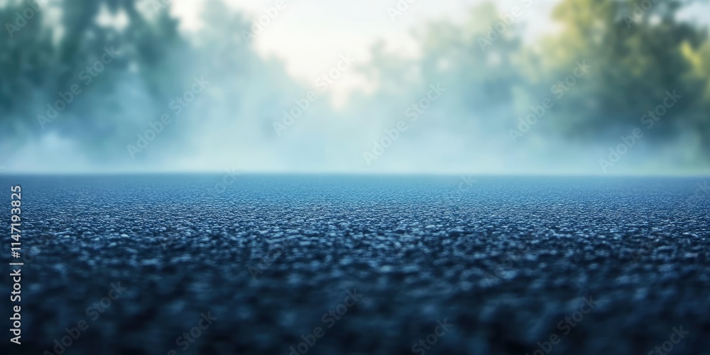 Creative blurry outdoor asphalt background with mist Creative blurry outdoor asphalt background with mist