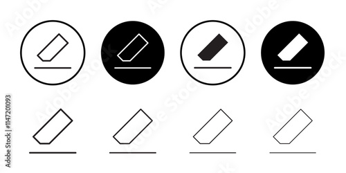 Erase icon Flat line symbol