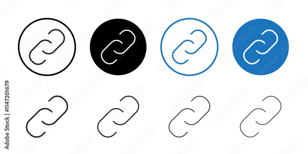 Link icon Flat line symbol Link icon Flat line symbol