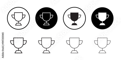 Trophy icon Flat line symbol