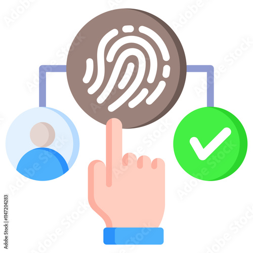 Biometric Authentication Icon