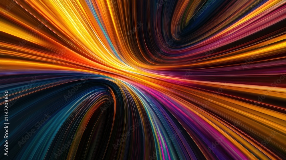 Abstract swirl of colorful lines creating a dynamic and energetic background. Abstract swirl of colorful lines creating a dynamic and energetic background.