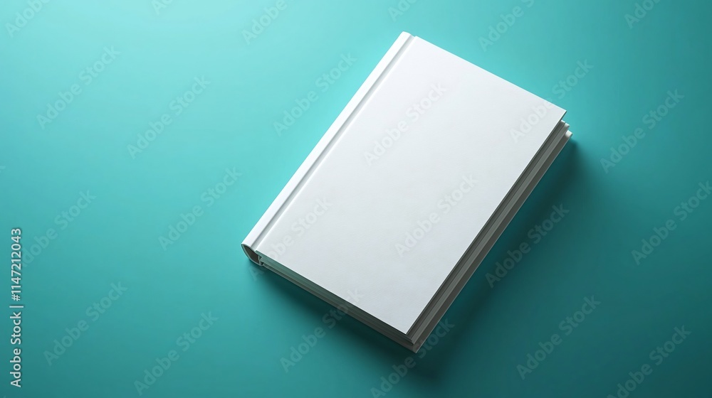 Elegant and minimalist floating mockup of a hardcover book with a plain white cover and angled spine showcasing a sleek and modern product display for editorial branding or advertising designs Elegant and minimalist floating mockup of a hardcover book with a plain white cover and angled spine showcasing a sleek and modern product display for editorial branding or advertising designs