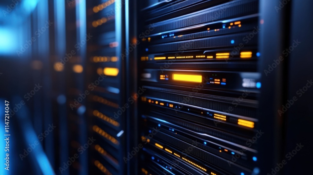 Data center operations modern facility digital infrastructure high-tech environment close-up network optimization Data center operations modern facility digital infrastructure high-tech environment close-up network optimization