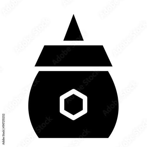 Spicy Bottle Food Glyph Icon