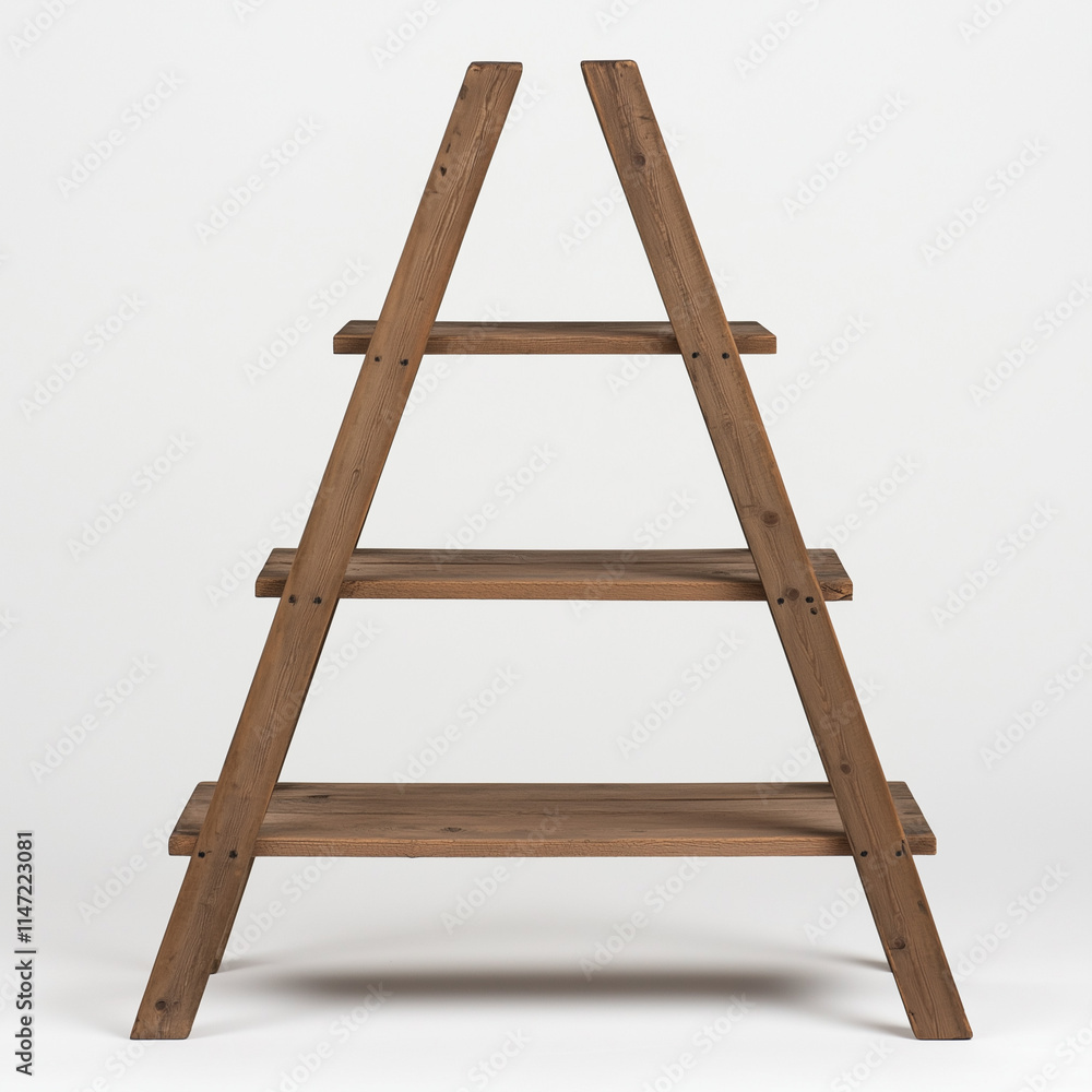 Unique Freestanding Ladder Shelf with Reclaimed Wood - Rustic and Stylish Storage Unique Freestanding Ladder Shelf with Reclaimed Wood - Rustic and Stylish Storage