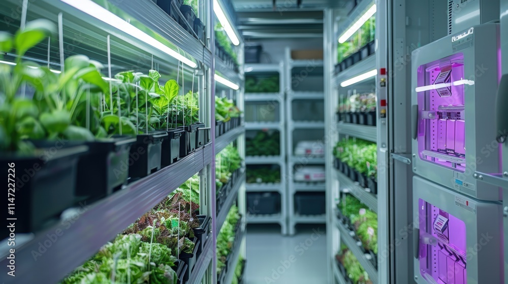 A high-tech poultry farm with temperature and humidity sensors, maintaining optimal conditions for raising chickens year-round A high-tech poultry farm with temperature and humidity sensors, maintaining optimal conditions for raising chickens year-round
