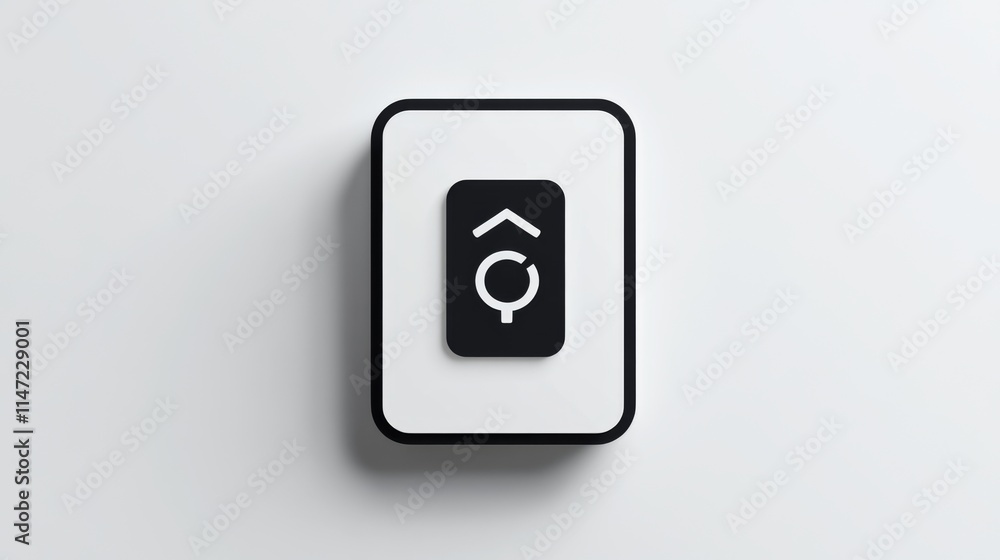 Minimalist charging icon on a white background Minimalist charging icon on a white background