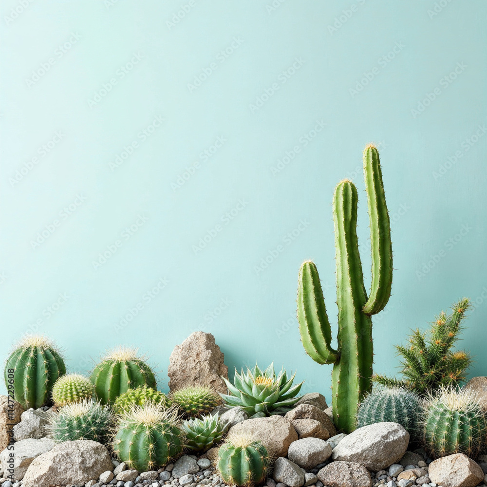 Concept photo of cactus with space for text Concept photo of cactus with space for text