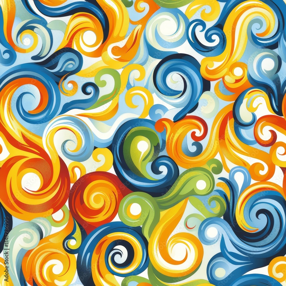 Mesmerizing abstract background of flowing blue and yellow waves for modern vibrant designs Mesmerizing abstract background of flowing blue and yellow waves for modern vibrant designs