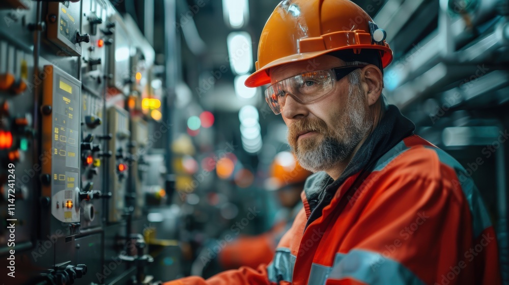 An oil and gas facility where AI-powered predictive maintenance alerts technicians to potential issues, reducing downtime An oil and gas facility where AI-powered predictive maintenance alerts technicians to potential issues, reducing downtime