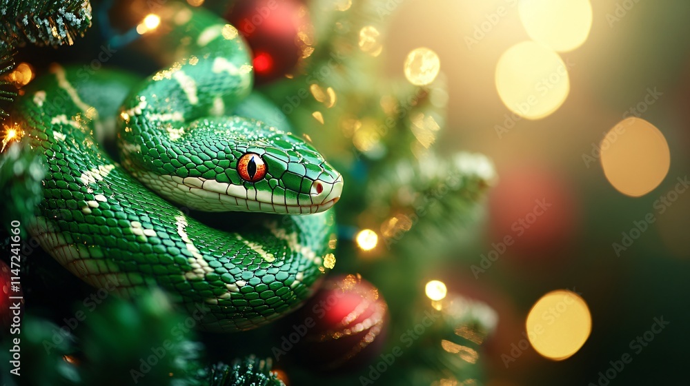 Snake in the christmas tree Snake in the christmas tree