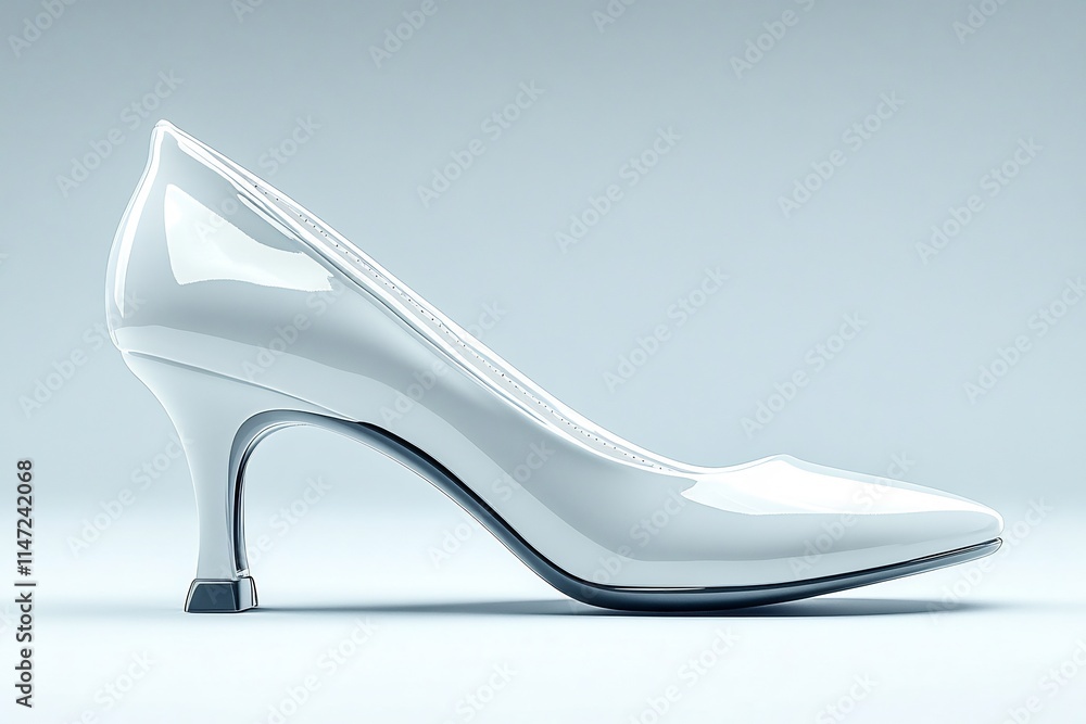 Elegant White High Heel Shoe: A Minimalist Fashion Statement Elegant White High Heel Shoe: A Minimalist Fashion Statement