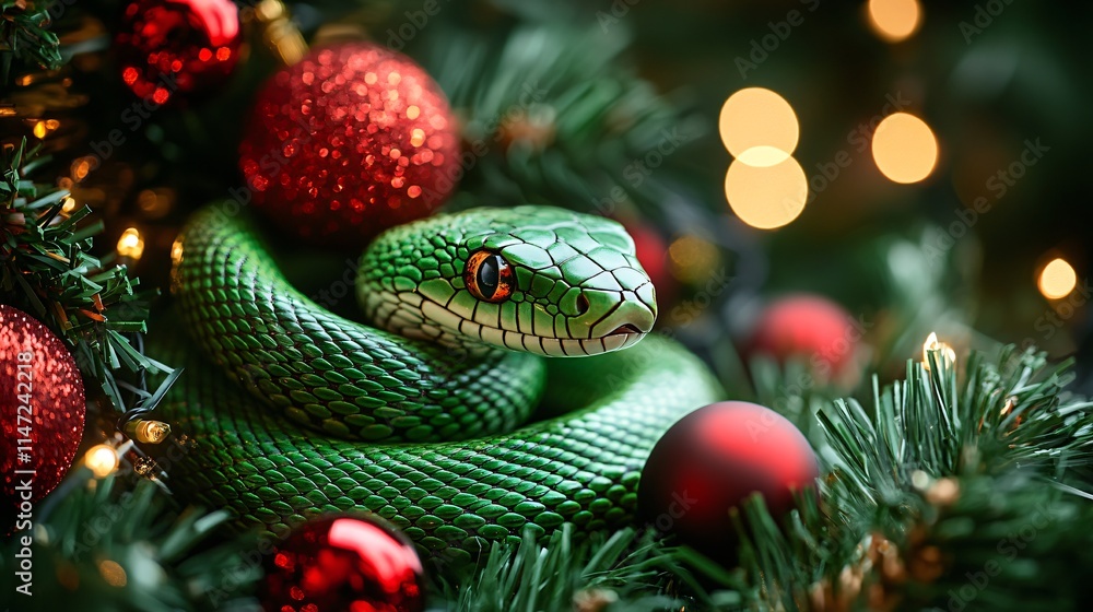 Snake in the christmas tree Snake in the christmas tree