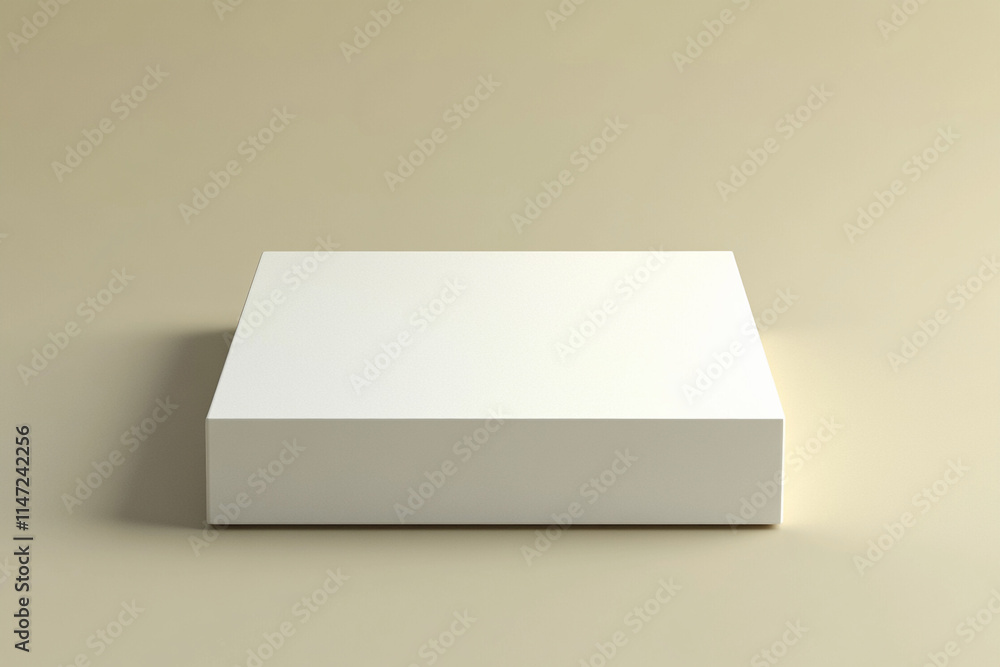 Minimalist Scene with a White Cube on a Beige Background, Symbolizing Simplicity and Modernity, wallpaper. Minimalist Scene with a White Cube on a Beige Background, Symbolizing Simplicity and Modernity, wallpaper.