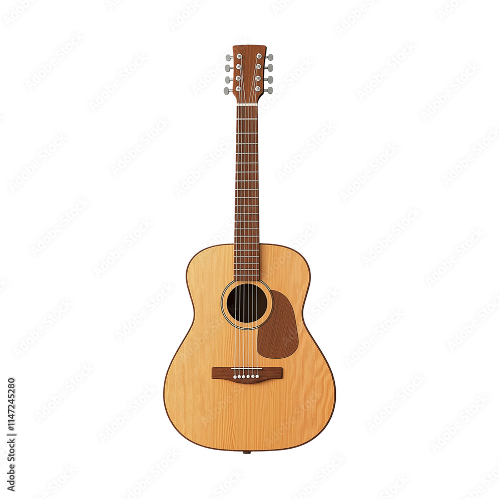 Obraz premium acoustic guitar isolated on white