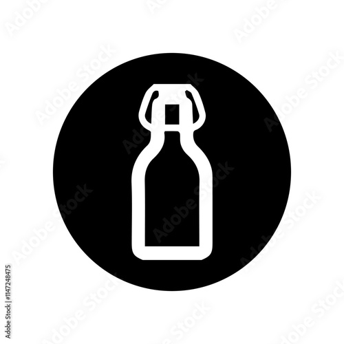 drinking bottle icon, vectors illustration, symbol design