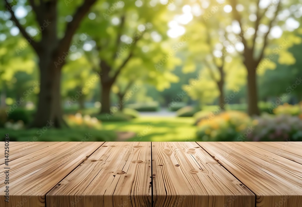 empty table in garden empty table in garden
