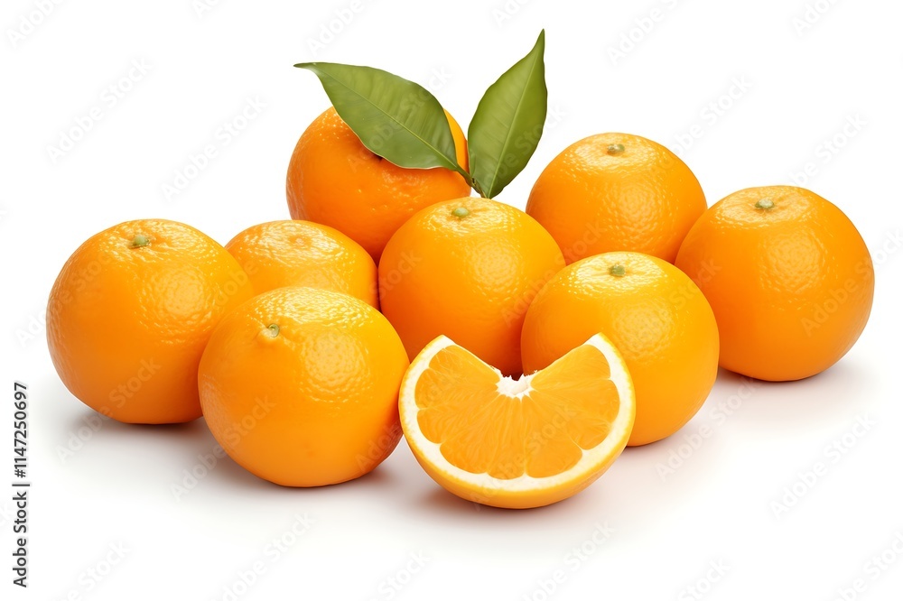 Oranges isolated on white background Oranges isolated on white background