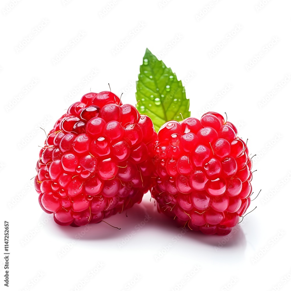 Raspberry on white background, Fresh Raspberry Raspberry on white background, Fresh Raspberry