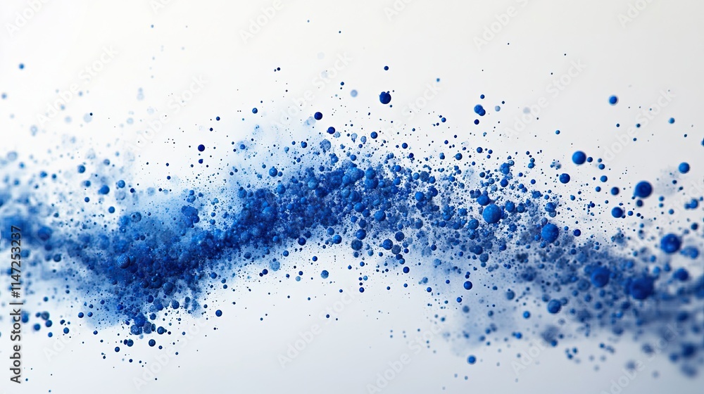 Numerical values and blue dots on white represent abstract data visualization. \ Numerical values and blue dots on white represent abstract data visualization. \