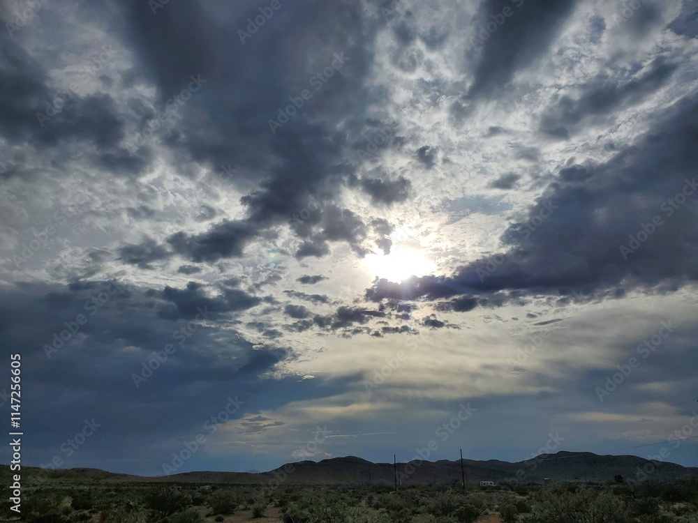 Obraz premium light in the sky