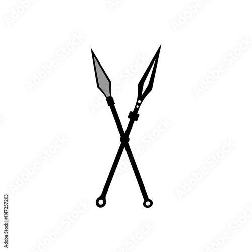 spear icon, vectors illustration symbol design