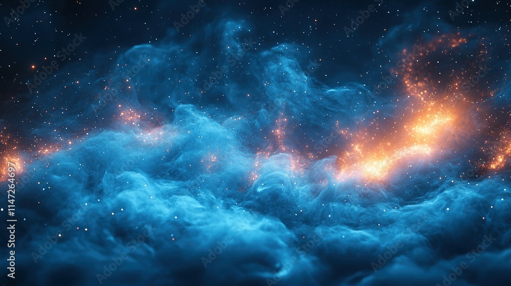 Celestial Nebula Cosmic Dust and Starscape Celestial Nebula Cosmic Dust and Starscape