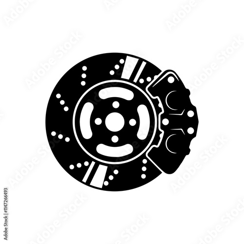 brake disc icon, vectors illustration,symbol design