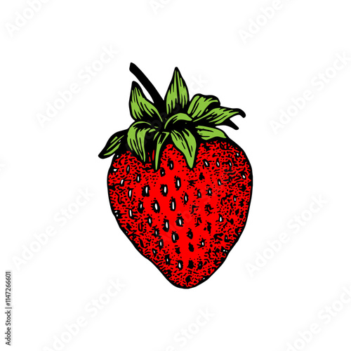 strawberry fruit icon vectors illustration