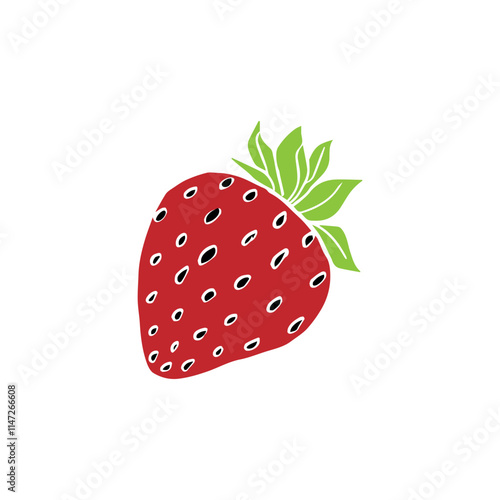 strawberry fruit icon vectors illustration