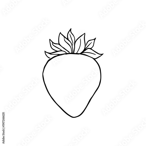 strawberry fruit icon vectors illustration