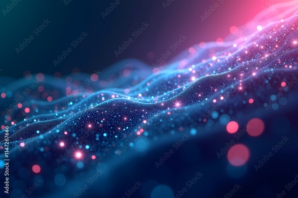 Fototapeta premium Abstract visual graphic background, internet network, connection, big data.