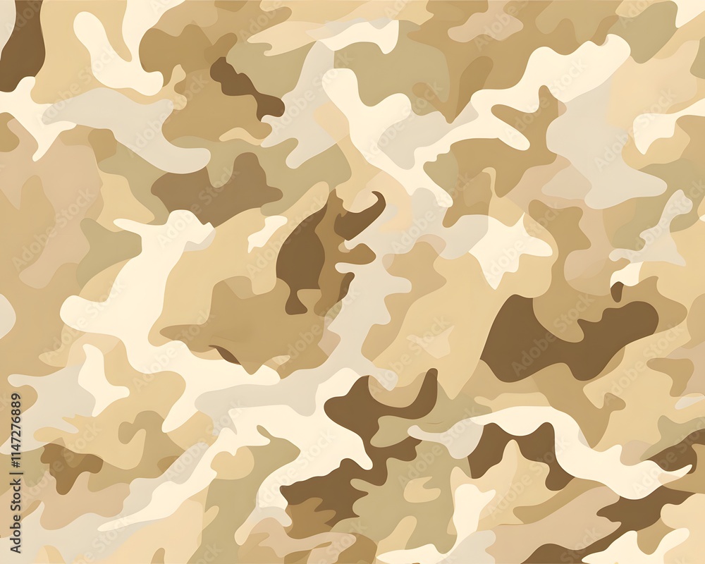 Desert Camouflage Pattern: Beige, Tan, and Brown Color Variation Desert Camouflage Pattern: Beige, Tan, and Brown Color Variation