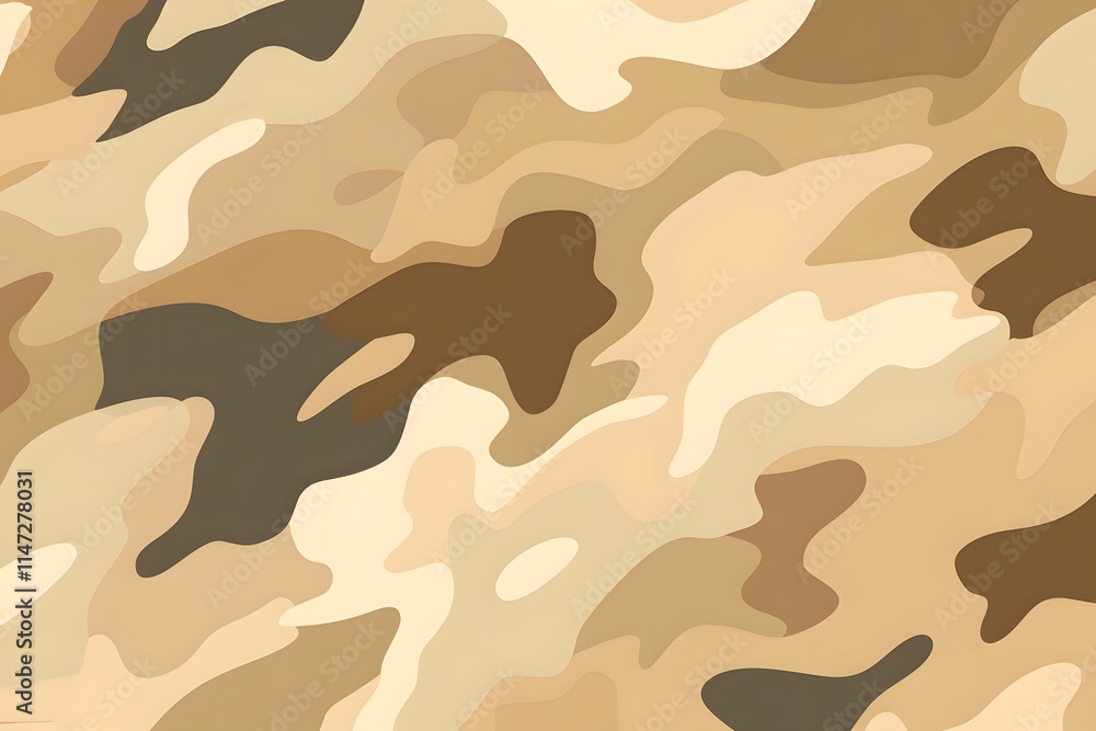 Abstract Beige, Brown, and Tan Camouflage Pattern Abstract Beige, Brown, and Tan Camouflage Pattern