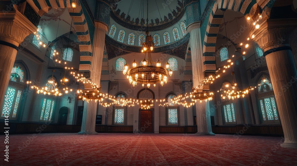 Majestic Mosque Interior: A Captivating View of Architectural Grandeur and Spiritual Serenity Majestic Mosque Interior: A Captivating View of Architectural Grandeur and Spiritual Serenity
